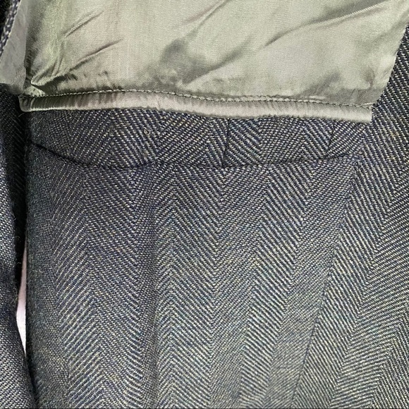 Davide Cenci 100% Wool Green Button Front Blazer - Picture 3 of 9